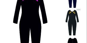 V5BFT3001 Ladies Swimming Bodysuit