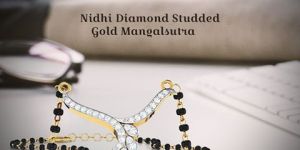 Nidhi Diamond Studded Gold Mangalsutra