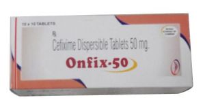 CEFIXIM DISPERSIBLE 50 MG RTABLET AND DRY POWDER Onfix-50