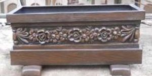 Fiberglass Carve Design Planter
