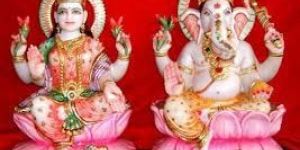 Fiber Laxmi Ganesh Statue