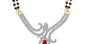 VAKO American Diamond Mangalsutra Set_AMJM18 1