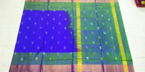 Uppada Jamdani Butta Pure Silk Sarees