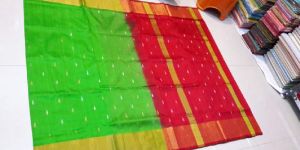 Uppada Small Border Butta Saree