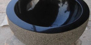 Stone Wash Basin in Black Granite