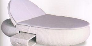 Garden Rattan Pool Side Lounger