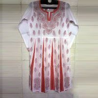 Chikan Embroidered Kurtis