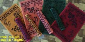 Flower Stripe Hand Towel