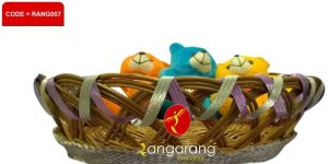 Decorated Cane Baskets