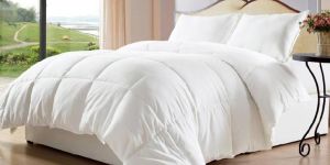 Plain Cotton Ultra Plush Microfibre Double Comforter