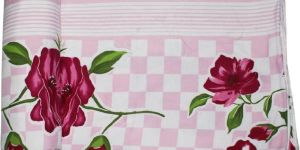 Red Flower Print  Soft and Warm Micro Single Bed Blanket