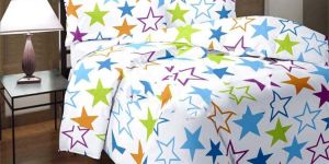 Star Printed Microfiber Single Bed Blanket