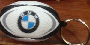 Rugby Ball Keychain