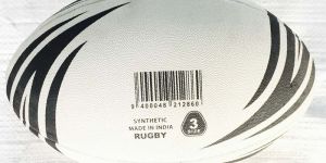ZEBRA PRINT RUGBY BALL