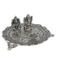White Metal Pooja Thali