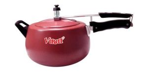5 Liter Red Inner Lid Aluminium Pressure Cooker