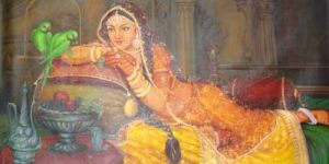 Painting (Lady Talking to Parrot)