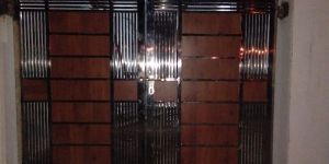 Wooden with Steel Gate