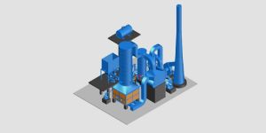 Vertical Thermic Fluid Heating System