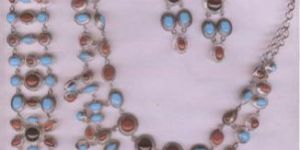 Sterling Silver Necklace Set  (A 14)