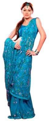 Machine Embroidery Sarees