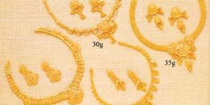 gold necklace set GNS-018