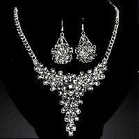 Silver Necklace Set