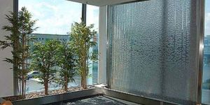 Indoor Glass Wall  Water Fountain