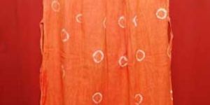 Tie & Dye Orange Gown