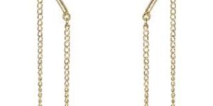 Indian Traditional Style Two Hanging Ear Cuff Earrings