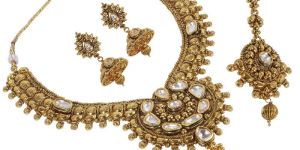 Traditional Indian Gold Plated Necklace Set