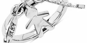 White Cubic Zirconia Gemstone Ring with 925 Sterling Silver