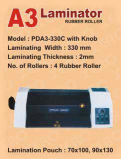 Rubber Roller Laminator (PDA3-330C)