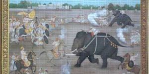 Battle Scene Painting