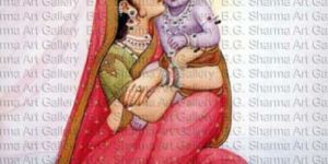 Krishna & Yashoda Painting
