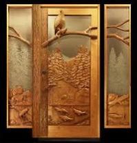 Carved Wooden Door