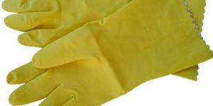 Rubber Hand Gloves Yellow Brand Surf