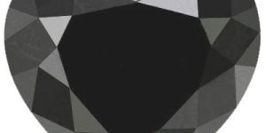 Super Quality 25.00 Carat Heart Cut Black Diamond
