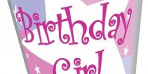 Birthday Paper Glass