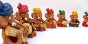 Ganesh with Musical Instruments