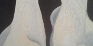 Feng Shui Couple Bird Oil Paintings