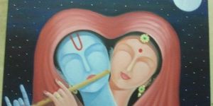 Radha Kreshna Oil Paintings