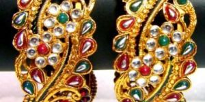 High Gold Polki Bangles