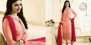 KARACHI STYLE STRAIGHT CUT GEORGETTE SUIT