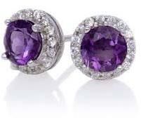Stud  Amethyst