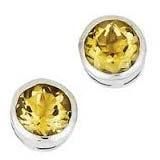 Stud  Citirine Round