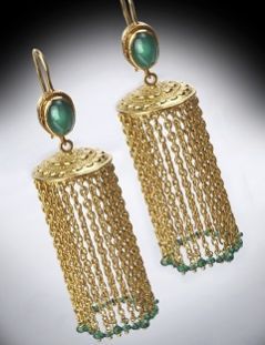 Decorative Gold Tassle Jhumki