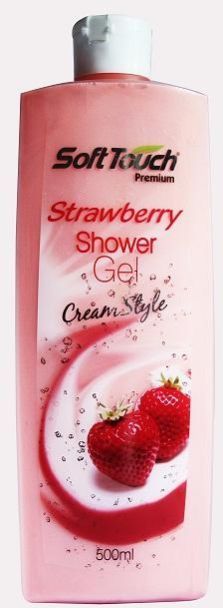 Soft Touch Strawberry Shower Gel Cream Style (Pink)