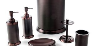 Bronze & Copper Finish Bathroom Set