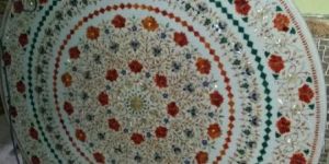 Marble Inlay Dining Table